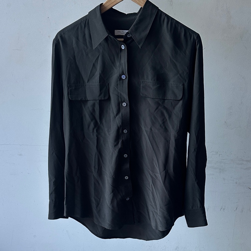 Equipment Silk Signature Button-Up Shirt